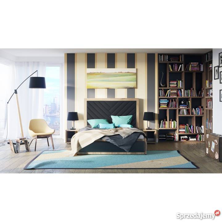 Łóżko tapicerowane Comfortbe DRAGON z pojemnikiem 160x200