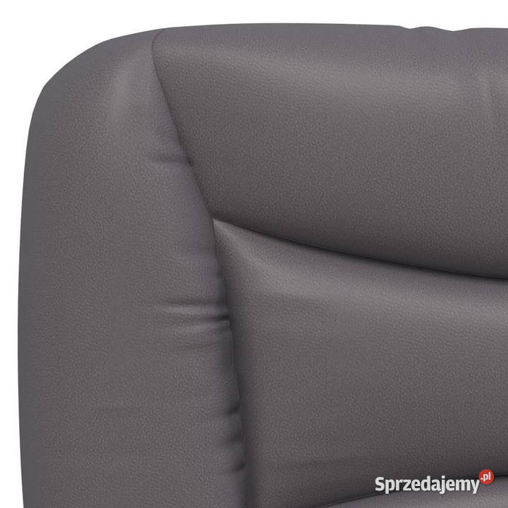 Łóżko z materacem szare sztuczna skóra 90x200 mazowieckie Warszawa sprzedam