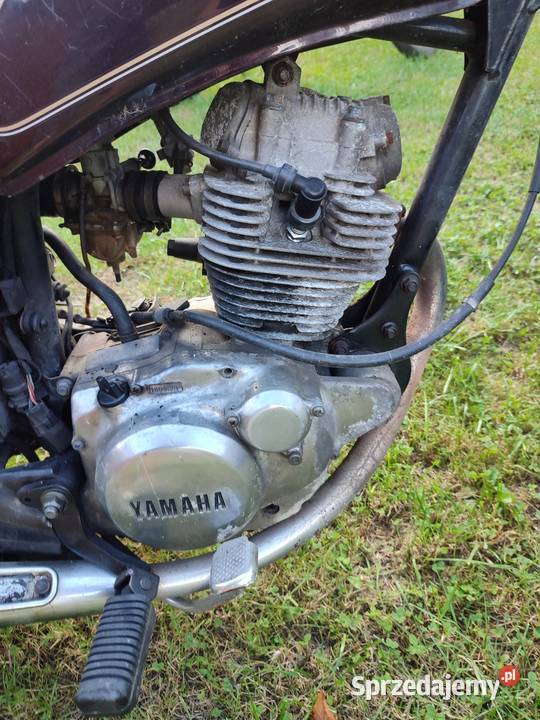 Yamaha SR 125 Silnik lagi koło zbiornikzegary Jelenia Góra