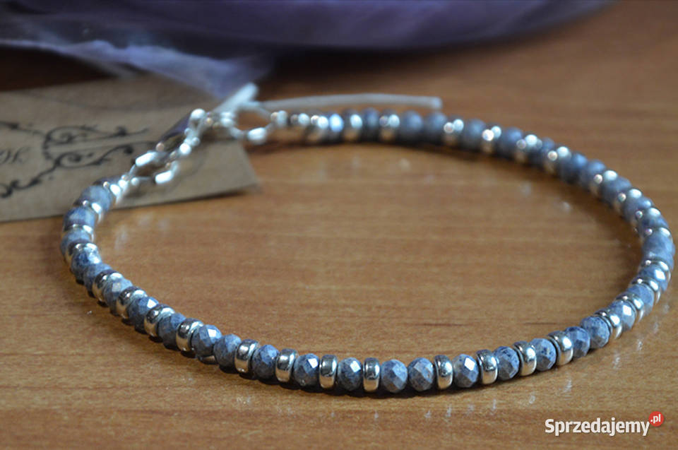 Szafir błękitny naturalny Bransoletka Gdańsk
