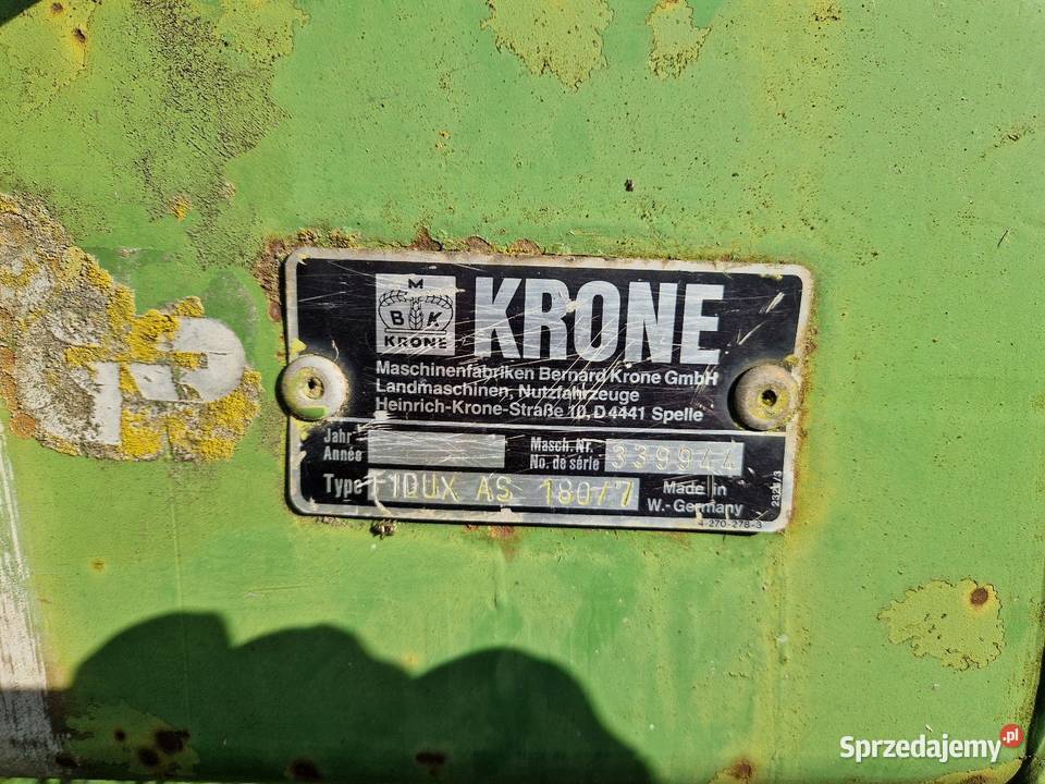 Pług zagonowy krone Płońsk