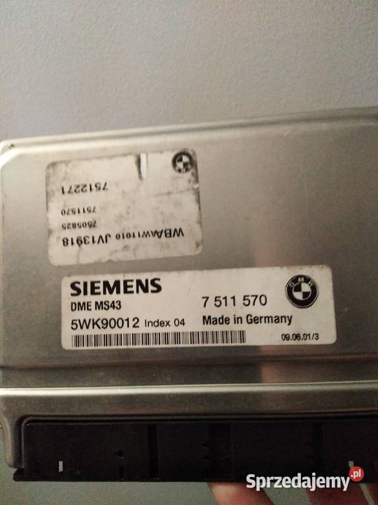 Sterownik silnika BMW Siemens DME MS43 17 Częstochowa