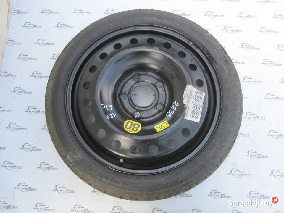 OPEL INSIGNIA koło dojazdowe 1257017 98M 5x120 świętokrzyskie Kielce