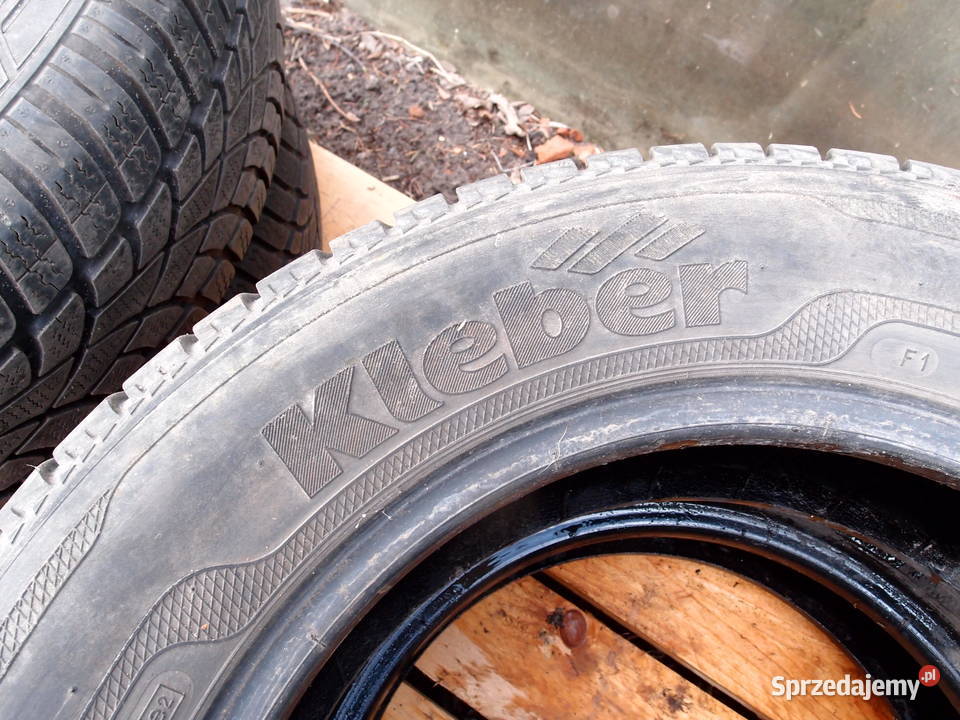 Opony zimowe 19565 R15 2 Dunlop i 2 Kleber osobowe Łódź