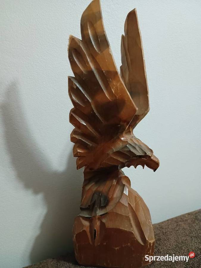 Drewniana figurka z PRLu 55 Stalowa Wola