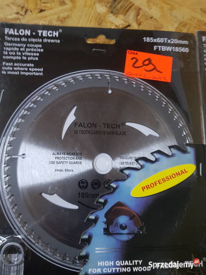 Tarcza widiowa do cięcia drewna Falon 185x20x60 Głogowa sprzedam