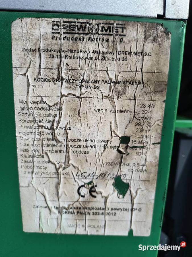 5 KLASA ECODESIGN Drewmet 23kW piec kocioł Tarnów