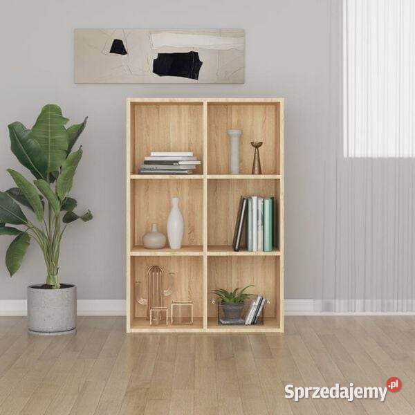 vidaXL Regał na książki dąb sonoma 66x30x98 mazowieckie Warszawa sprzedam