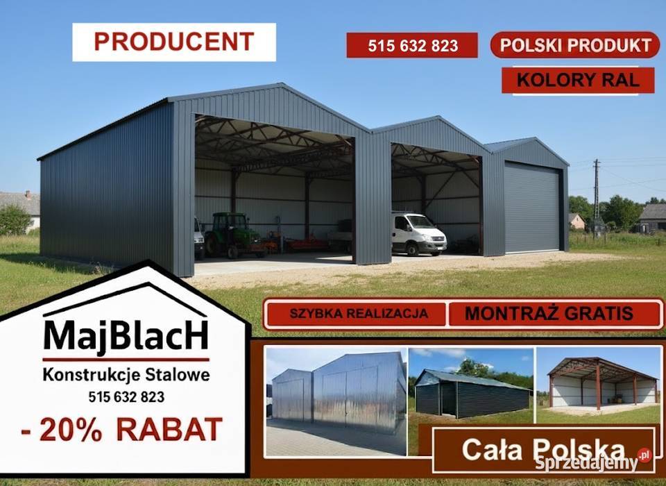 A203Garaż Blaszany Złoty Dąb Grafit MAGAZYN blacha Gryfino