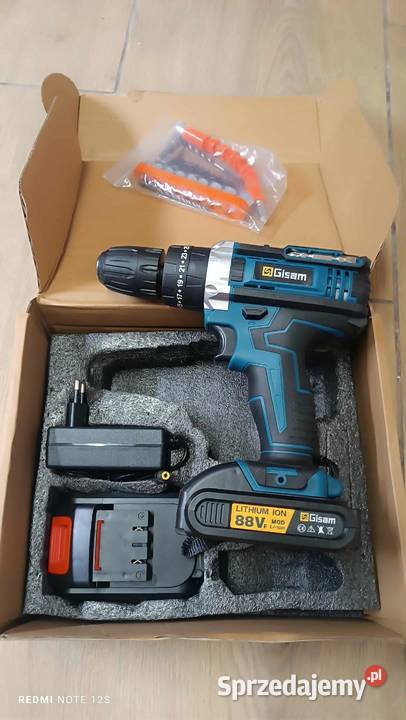 Wkrętarka akumulatorowa Gisam 253 2 biegi 2x Wiertarki i wkrętarki Łask