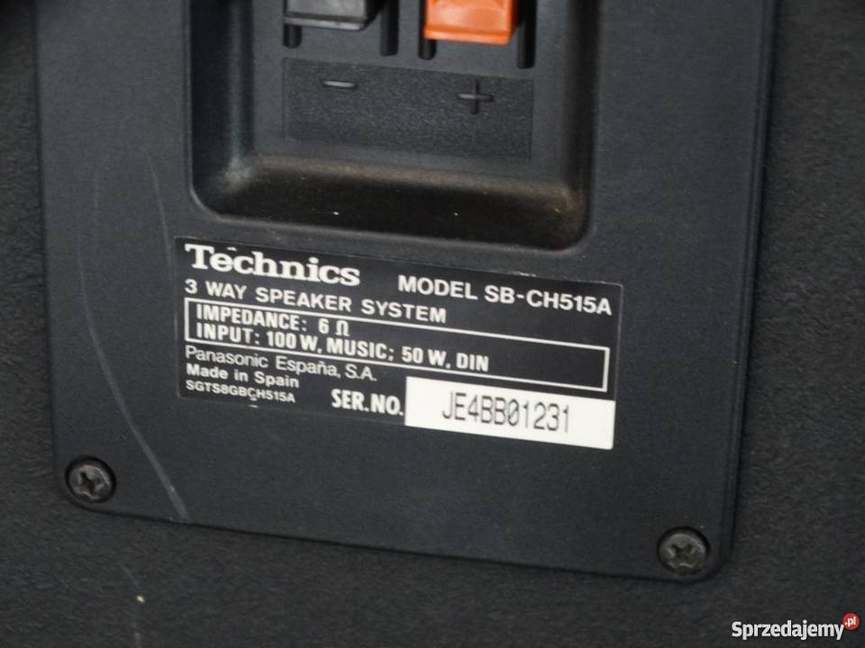 Kolumny Technics SBCH655mocne 2 x 100 wat Jasło