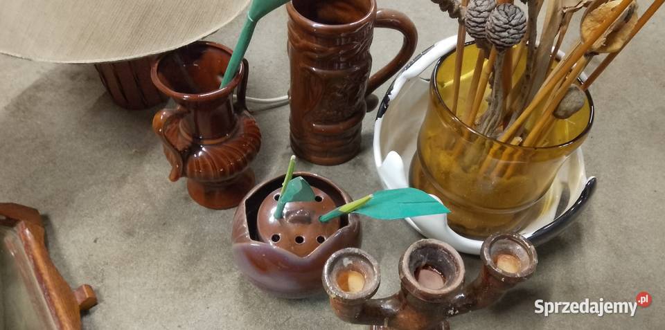 Zestaw ozdób glinianych kamionkowych Augustów sprzedam