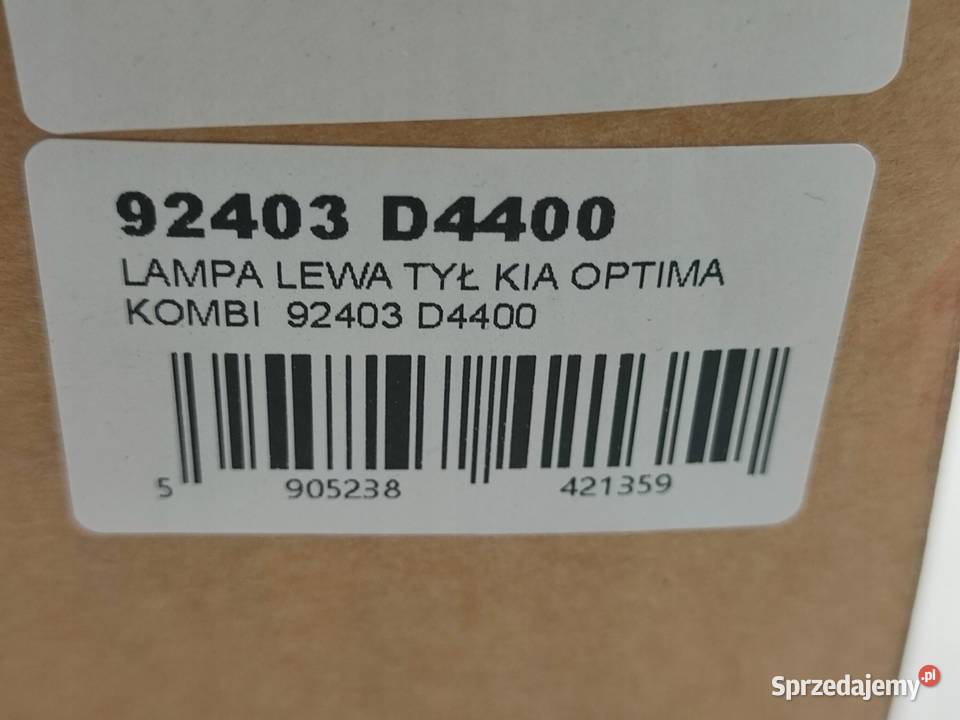 LAMPA LEWY TYŁ KIA OPTIMA KOMBI 20162020