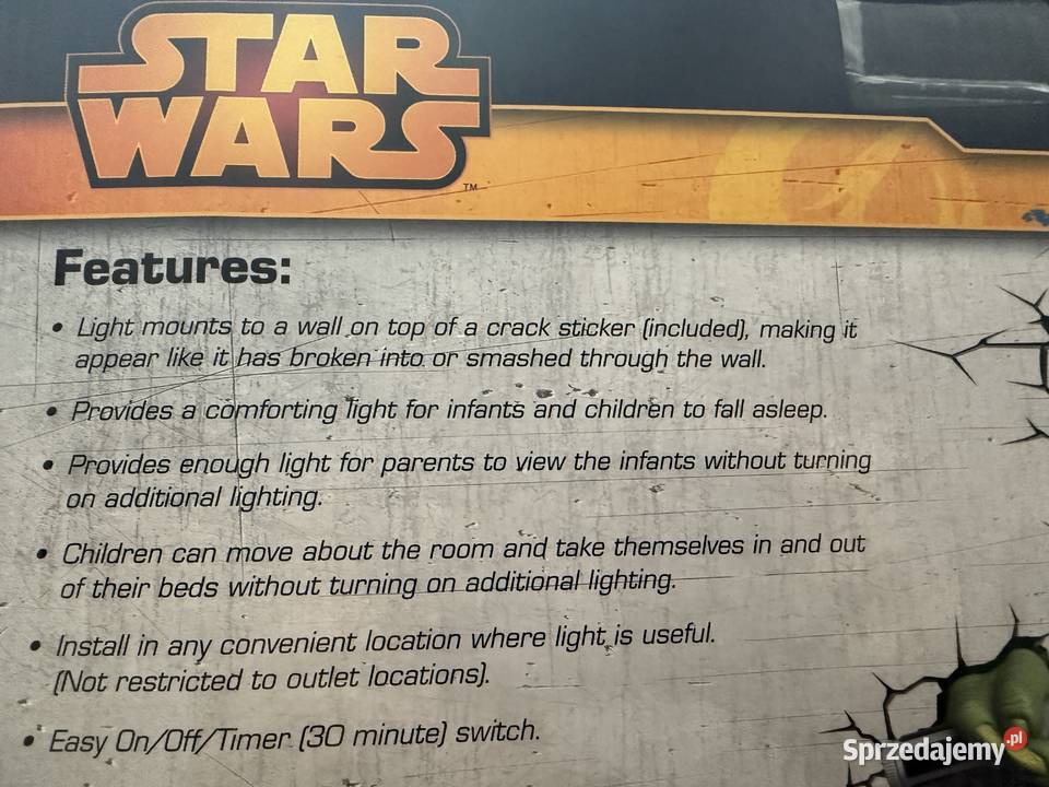 Lampa naścienna Mistrz Yoda Warszawa