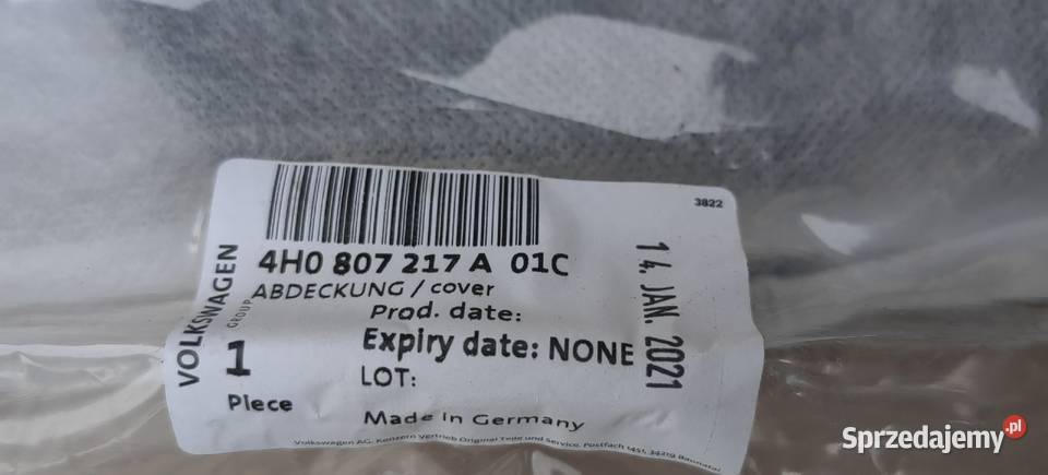 4H0807217A AUDI A8 NAKŁADKA OSŁONA BELKI POD osobowe Rożnów sprzedam