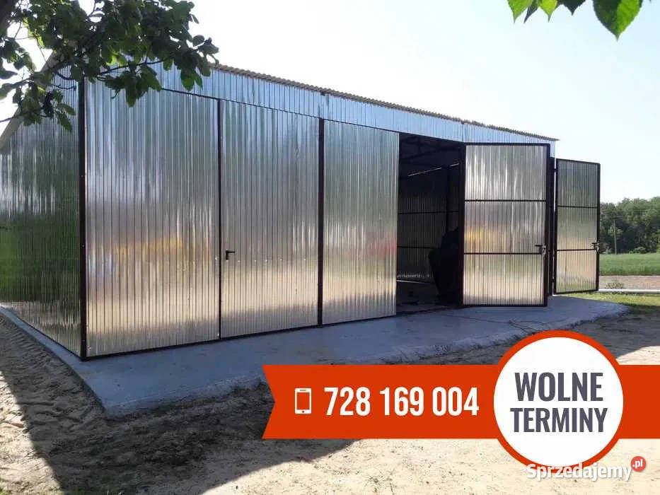Ocynkowany Garaż Blaszany Magazyn Wiata Garażowa Krasnystaw sprzedam