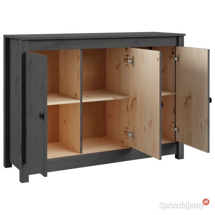 Szafka szara 100x35x74 lite drewno sosnowe Pozostałe
