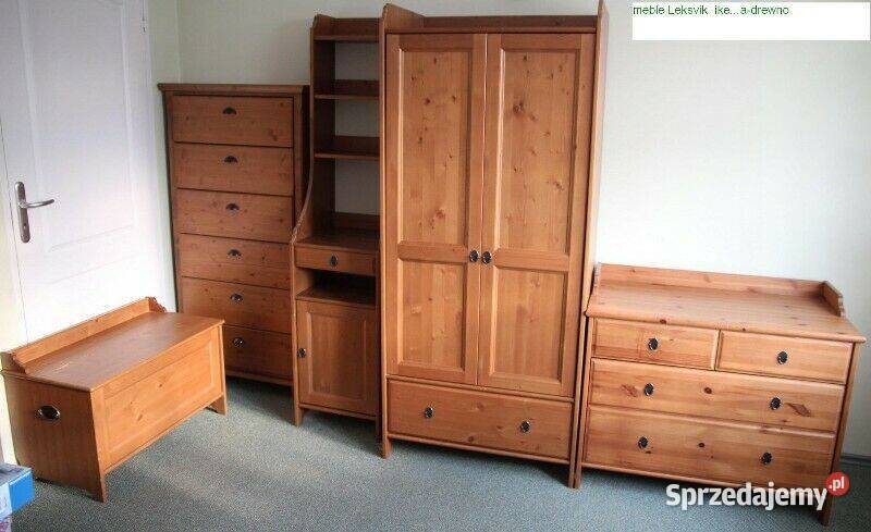 Komoda IKEA HEMNES drewno Leksvik szafa Warszawa sprzedam