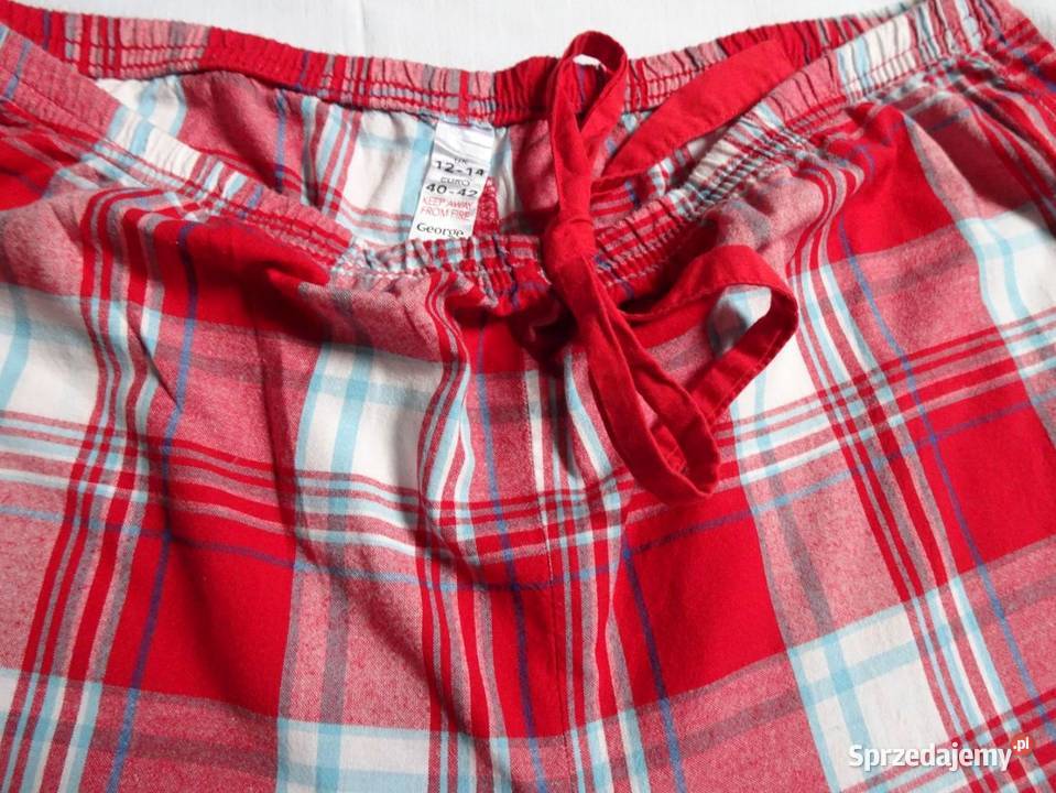George Spodnie do spania Piżama 40 42 krata Pozostałe małopolskie Nowy Sącz