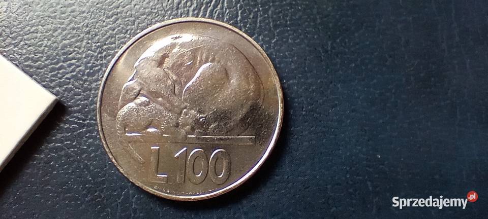 Stare monety 100 lir 1975 San Marino Lesko