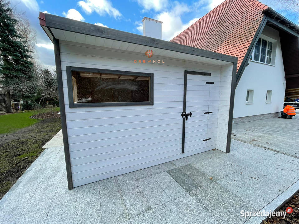 Domek narzędziowy nowoczesny domek plaski dach Częstochowa