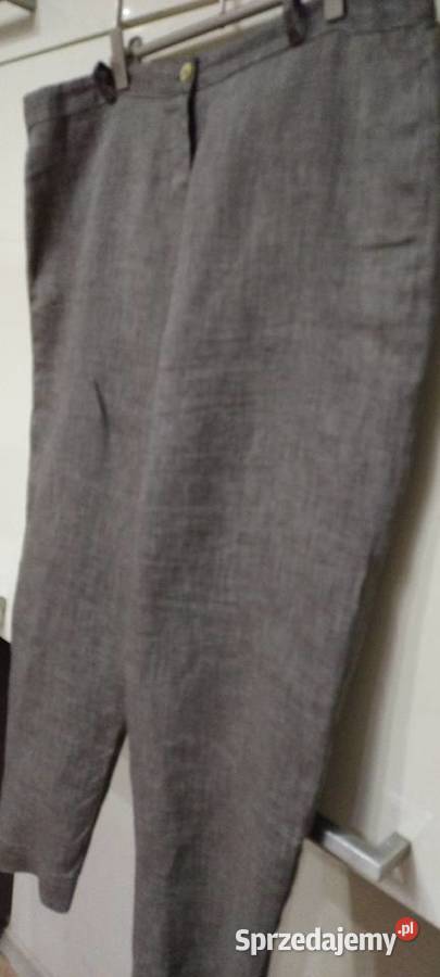 Spodnie w ko9lorze beżowym PURO LINO lubelskie