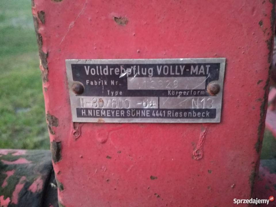 Pług obrotowy 2 skibowy VollymatNiemeyer
