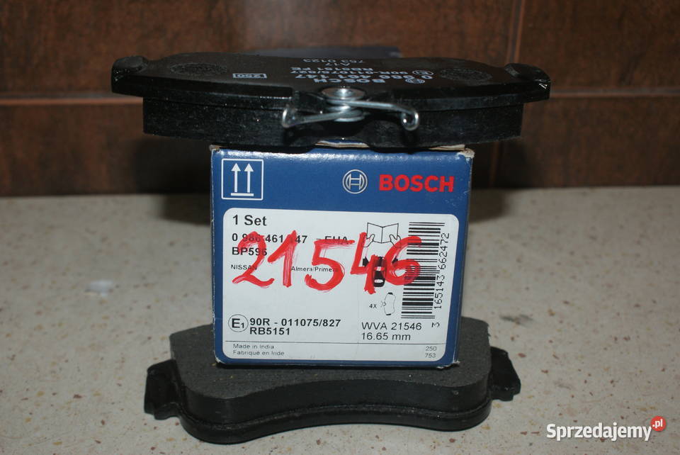 KLOCKI HAMULC NISSAN PRIMERA 9098 Opis MP KLOCKI Części samochodowe Białobrzegi