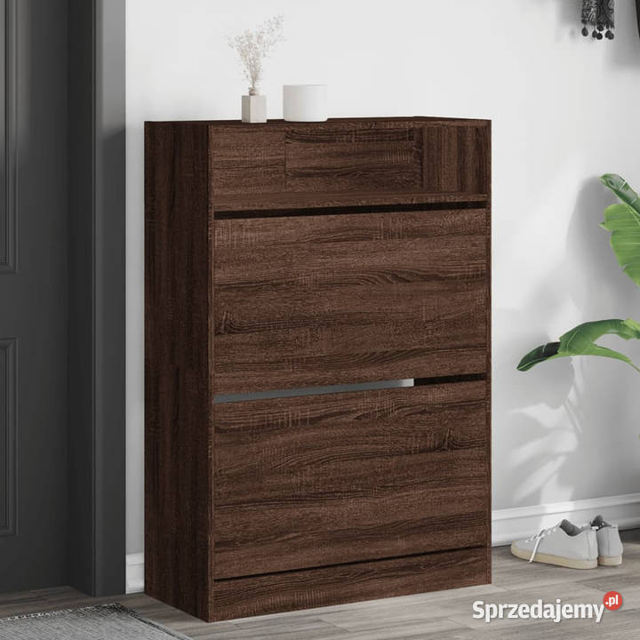 Szafka na buty z 4 uchylanymi szufladami brązowy sprzedam