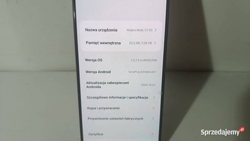 Smartfon XIAOMI Redmi Note 13 5G 6128GB Katowice sprzedam