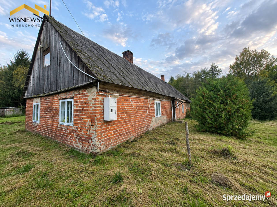 Dom z cegły do remontu działka 1900 m Kiełkuty warmińsko-mazurskie