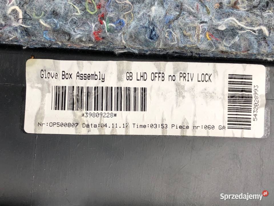 SCHOWEK PASAŻERA VOLVO V60 I Kombi 1018 30755651