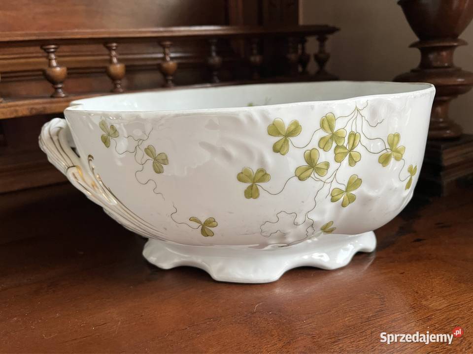 Waza wielka pokrywka PP Porsgrund Norge Secesja Gdańsk