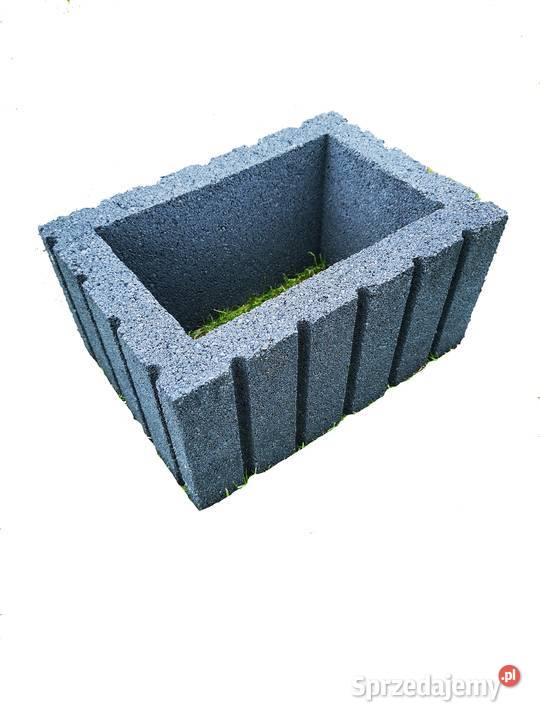 Gazony ogrodowe 40x28x20h donice betonowe