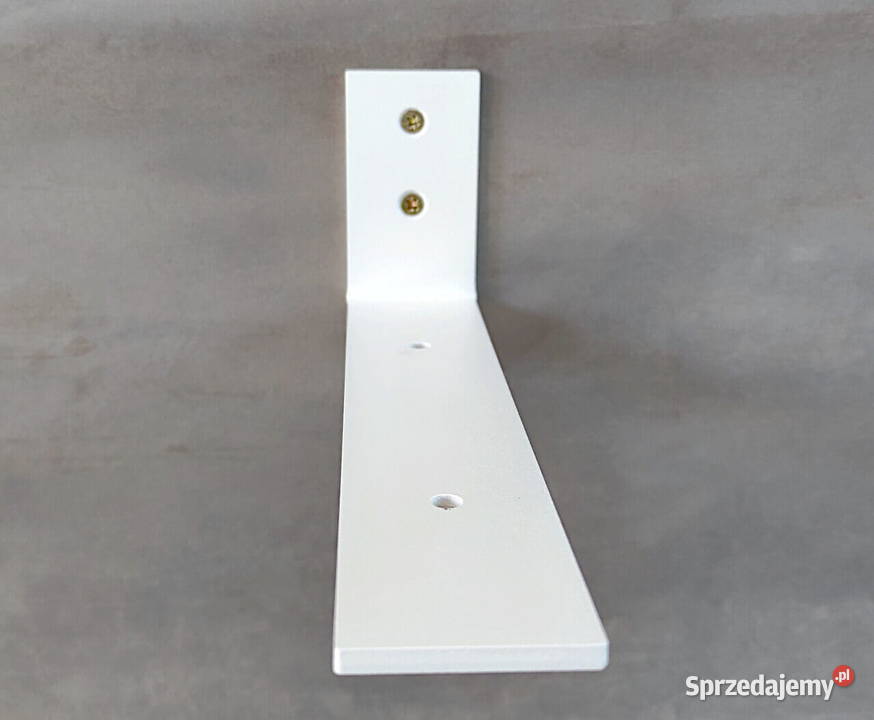 wspornik biały pod półkę metalowy stal gr 4 mm 19.5cm Szafy, regały, półki małopolskie