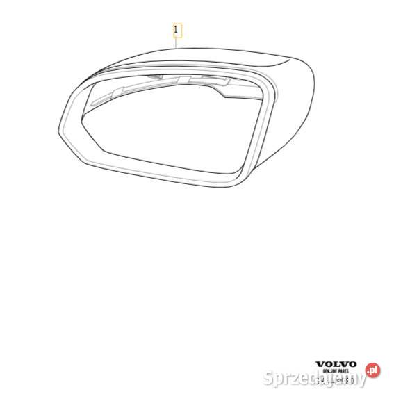 VOLVO S60 V60 S90 V90 obudowa lusterka prawa Bielany Wrocławskie