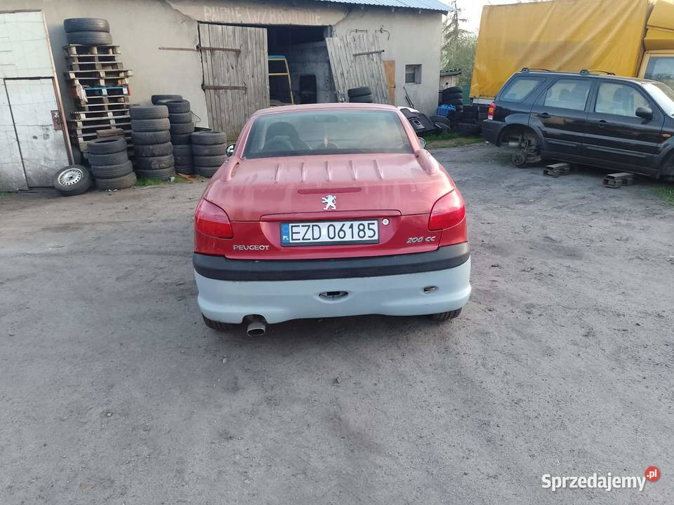 Fajny Peugeot 206 CC2001 r20 BenzDługie Oce i Zduńska Wola