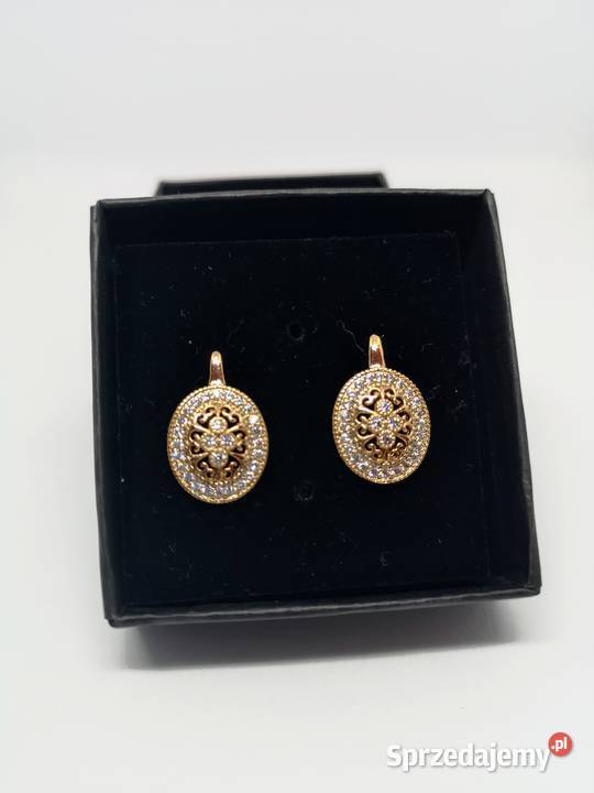 Eleganckie luksusowe kolczyki wysoka jakość Kołobrzeg sprzedam