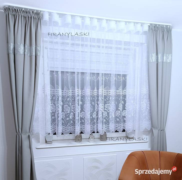 Firana biała z markizety Firany Gotowe Firanki Świdnik sprzedam