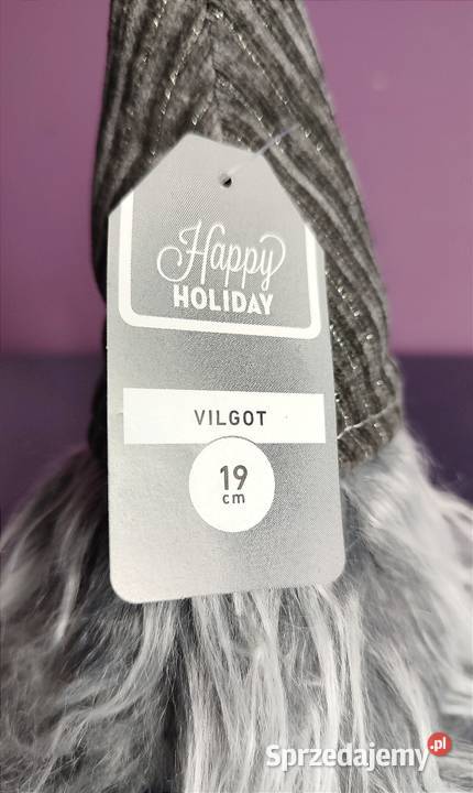 Skrzat świąteczny Krasnal Gnom Mikołaj ozdoba na Jasień