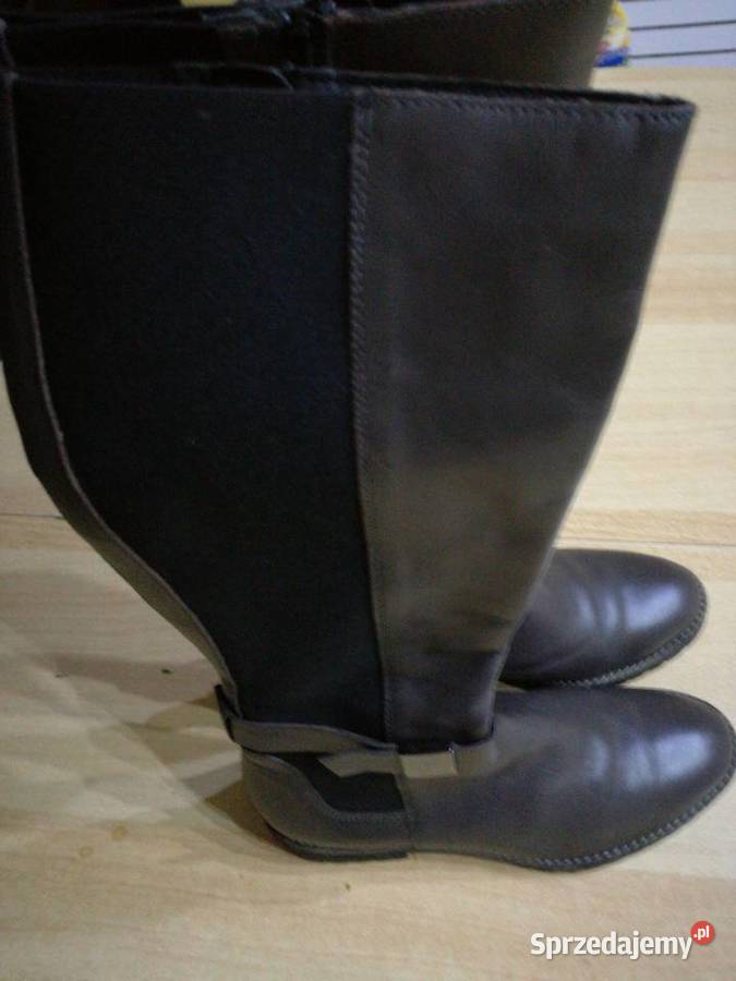 Kozaki zimowe długie z naturalnej skory Lublin sprzedam