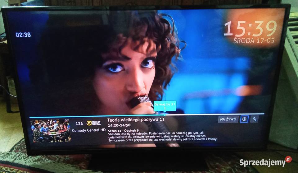 TV LED 43 cale Full HD Technika z DVBT i pilotem Warszawa