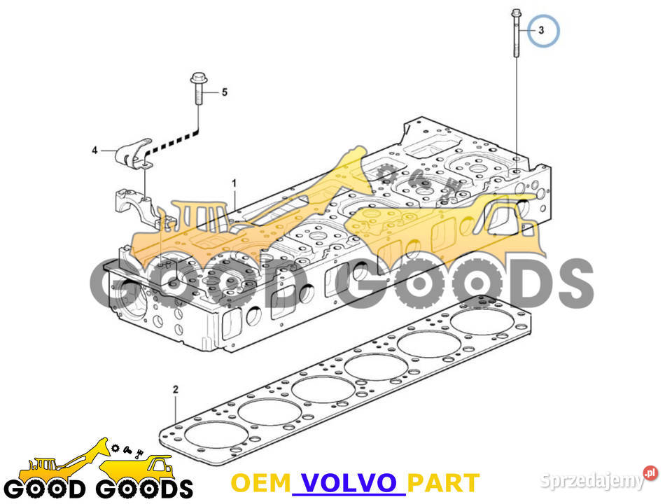 VOLVO ŚRUBA GŁOWICY 21345129 1547040 38 Władysławów
