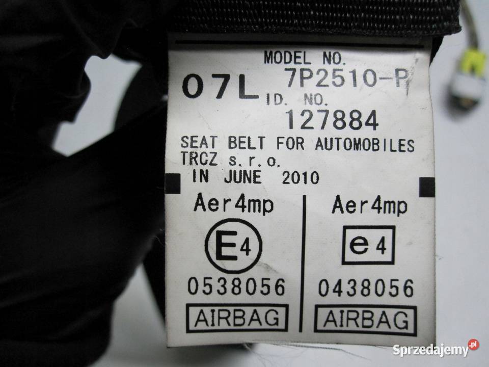 TOYOTA AVENSIS T27 III 10r pas bezpieczeństwa świętokrzyskie