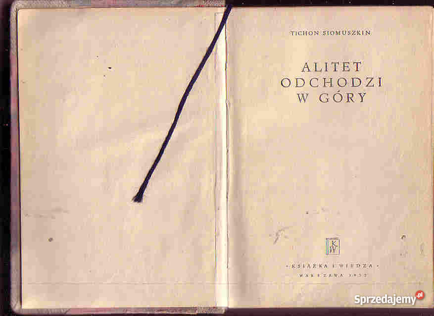 3599 ALITET ODCHODZI W GÓRY TICHON SIOMUSZKIN Czyrna