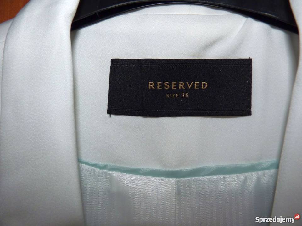 Elegancka biała blogerska kamizelka 36 Reserved