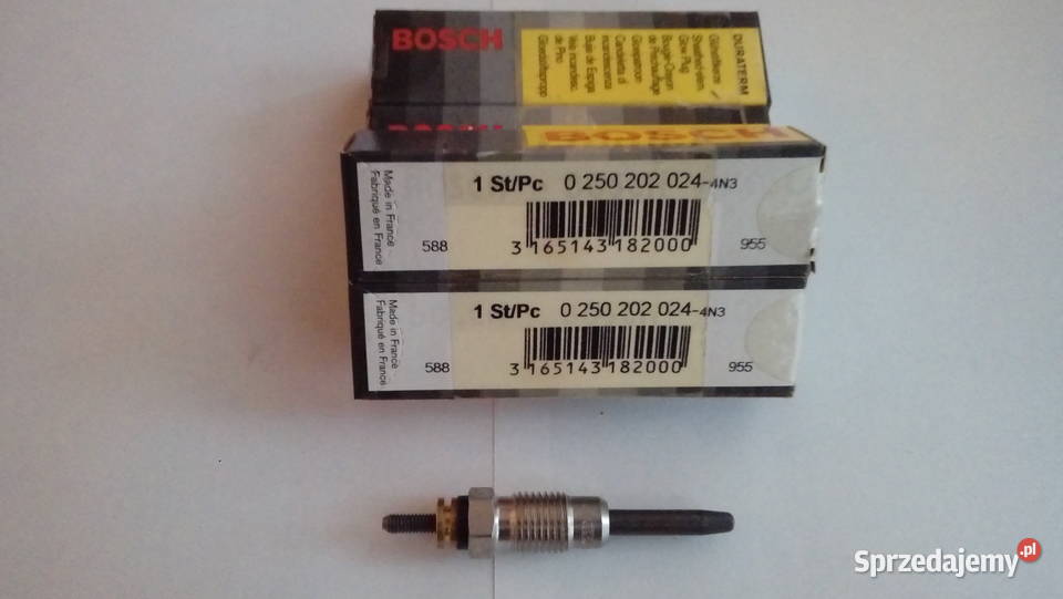 Świeca żarowa BOSCH 0250202024 RENAULT 19D 4 sprzedam