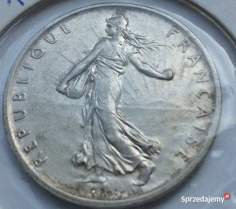FRANCJA5 FRANK1960 r SREBRO Numizmatyka Legionowo