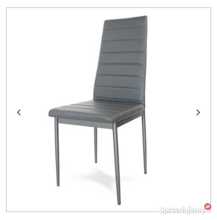 Krzesło nowoczesne z ekoskóry szare albo czarne Darmowa dost