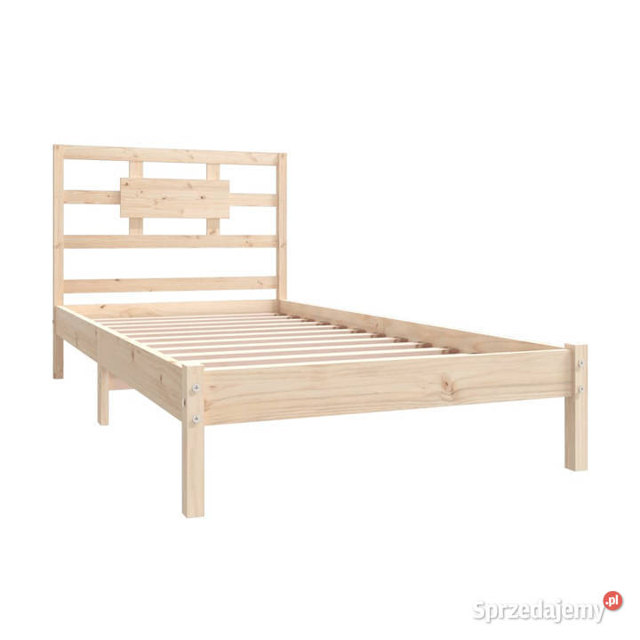 Rama łóżka lite drewno pojedyncza 90x190